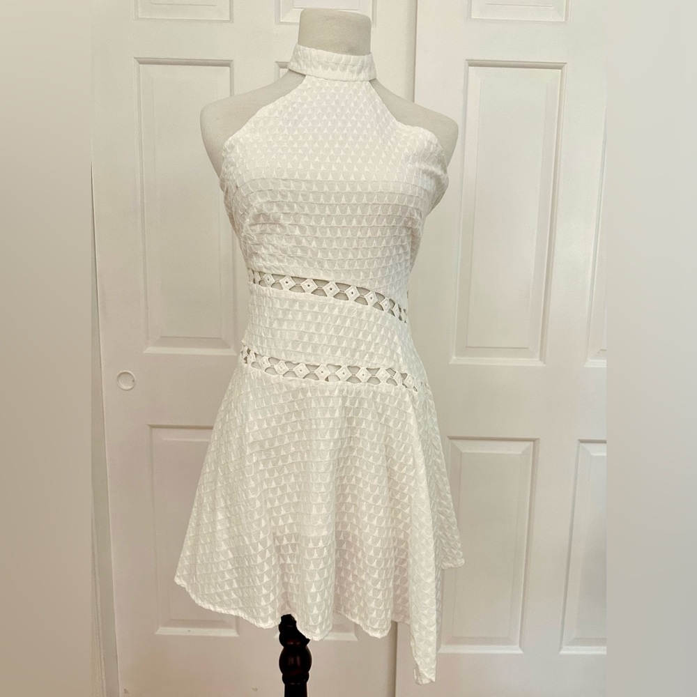 White Asymmetrical Dress